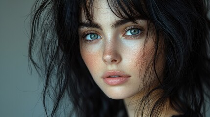 Fototapeta premium Portrait of a beautiful woman.