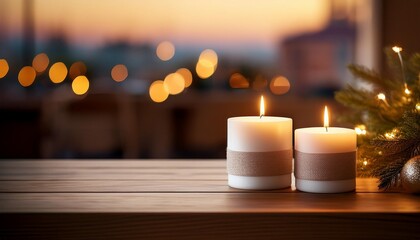 candles on the table