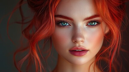 Obraz premium Portrait of a beautiful woman.