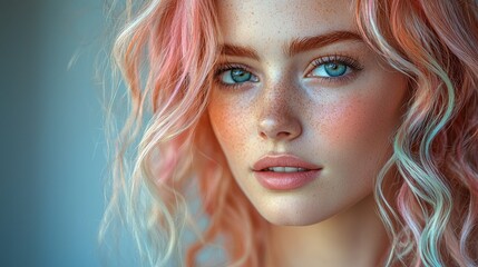 Fototapeta premium Portrait of a beautiful woman.
