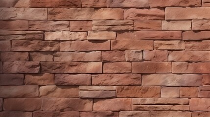 Obraz premium Red Sandstone Wall Texture with Natural Variations and Subtle Shadows for Overlay and Design Purposes