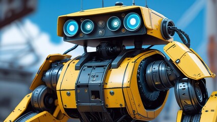Futuristic Robot with Modern Design and Advanced Technology