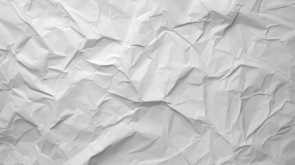 Fototapeta premium Crumpled White Paper Textured Background Ideal for Design, Mockup, and Print Projects with Subtle Shadows and Highlights
