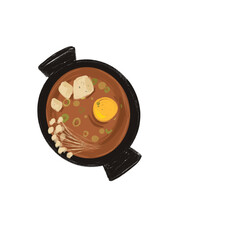 Korean food illustration 