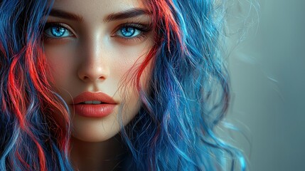 Fototapeta premium Portrait of a beautiful woman.