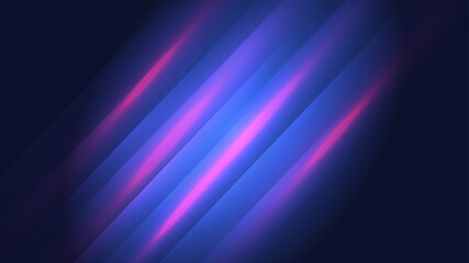 Fototapeta premium Abstract background or wallpaper design. Abstract vibrant blue colorful diagonal light streaks on dark background. Motion Abstract Backgrounds. Neon lines of light.Laser beams.Vector flash