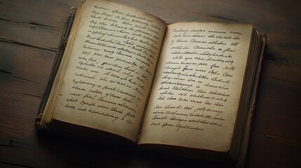 Obraz premium Antique Manuscript: A Glimpse into History's Secrets