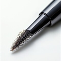 Sleek modern mascara brush close-up highlighting innovative makeup design and beauty trends