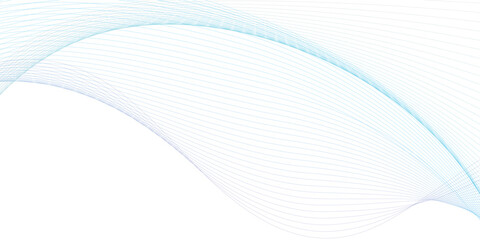Technology and business wave lines on transparent background. Frequency sound wave, twisted curve lines with blend effect.