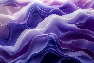 Obraz premium Abstract Purple Waves Flowing Seamlessly