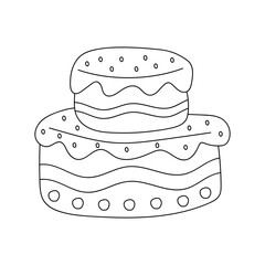 Kawaii Fast Food Clipart: Hand-drawn Fast Food Clipart: Outline Doodle Food Illustration