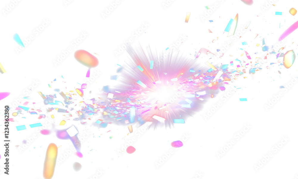 Wall mural transparent light refraction pattern for adding effects to backgrounds and objects. holographic fall
