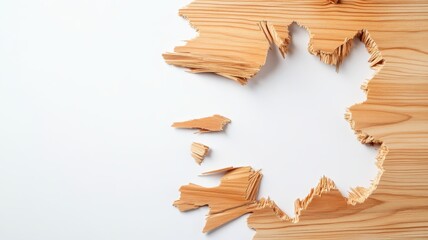 Abstract Set of Holes Breaking Through a Surface, Creating Unique Patterns and Textures