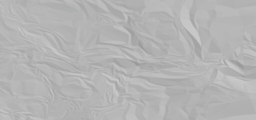 Abstract gray crumpled paper seamless texture. An abstract close-up of white and gray crumpled and creased paper texture background. 
