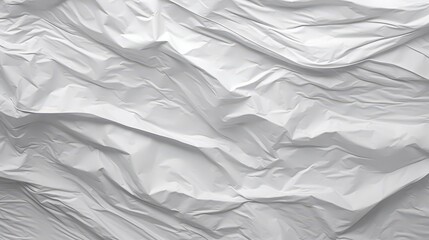 Obraz premium Textured White Wrinkled Plastic Background for Design, Fabric and Craft Projects, Suitable for Various Creative Applications and Visual Effects
