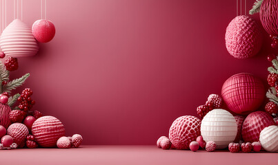 Festive decorations create a warm and joyful atmosphere for holiday celebrations