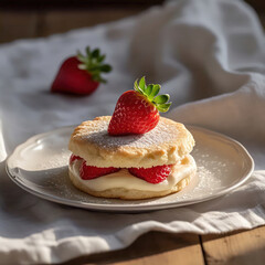 pancakes with strawberries