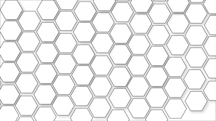 Abstract honeycomb pattern hexagonal background. White hexagon honeycomb outline art for design element. Golden hexagon pattern honeycomb background. Honeycomb concept design abstract technology bg.
