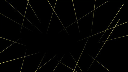 Random geometric line pattern on a black backdrop background. Random line low poly pattern. abstract seamless line vector. Random chaotic lines abstract geometric patterns of modern design.