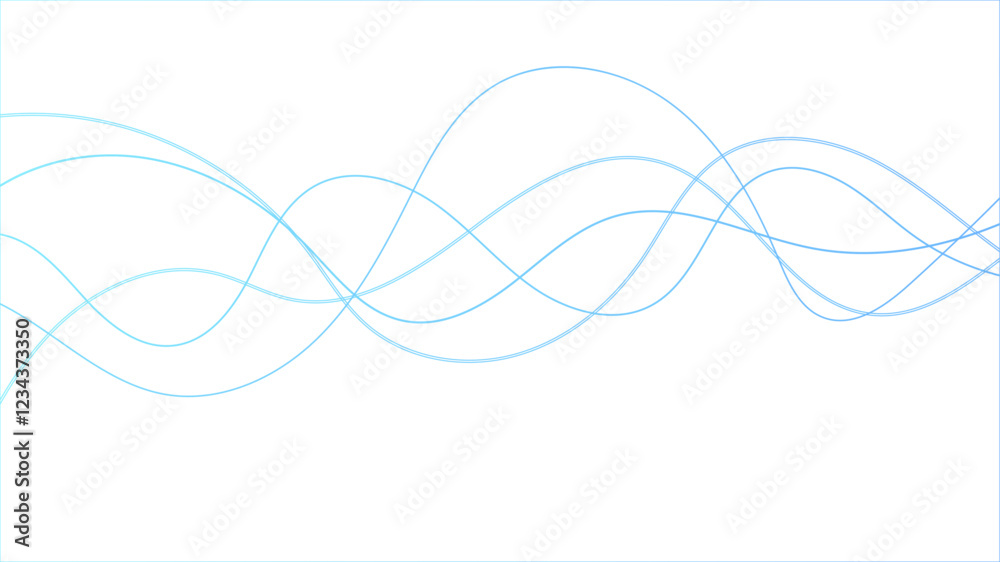 Poster dynamic gradient colorful flowing wave design element. abstract wavy lines gradient vector line blen