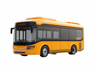 bus isolated on white