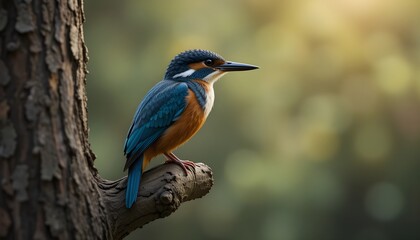 kingfisher on the branch