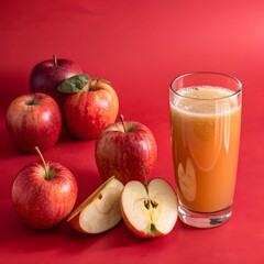 apple juice and apples