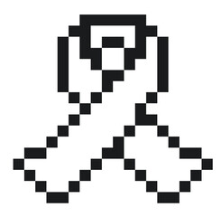 ribbon 8bit pixel art