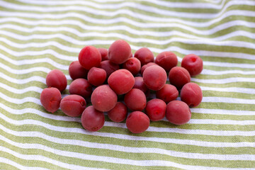 Traditional Japanese sour plums, red plum