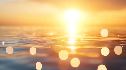 Golden Hour Ocean Sunset