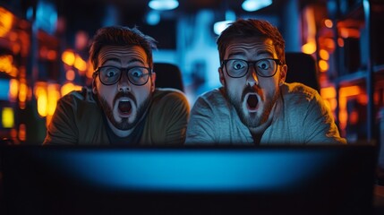 Shocked Engineers In Automated Logistics Warehouse During Ransomware