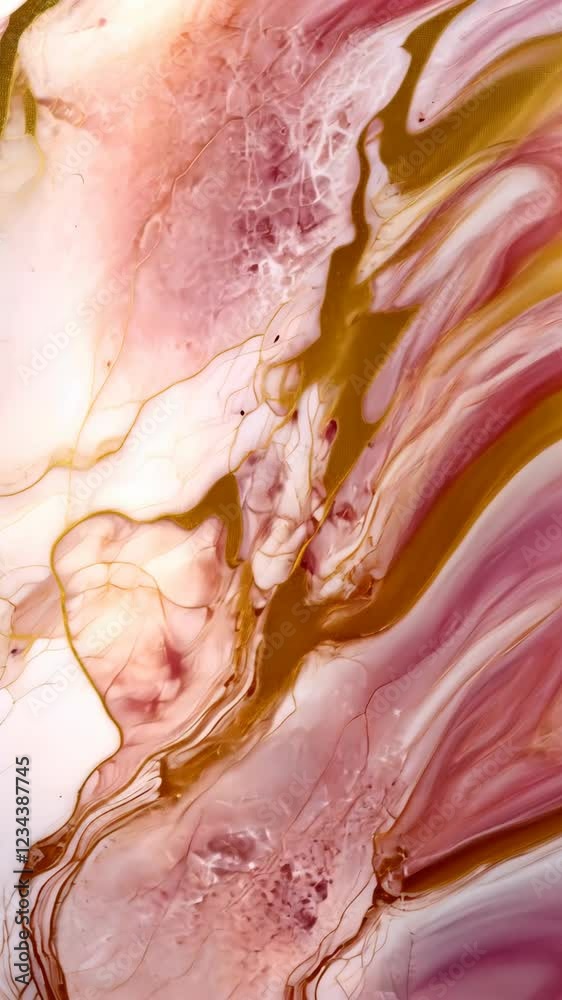 Poster experience a captivating display of colors and textures blending seamlessly in this abstract animati