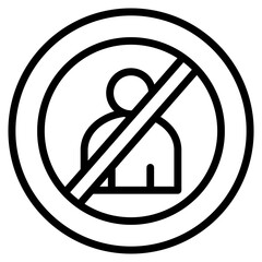 Restricted Area Icon