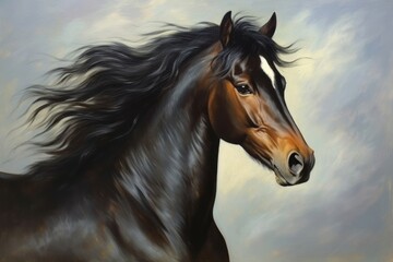 Obraz premium Horse art stallion animal.