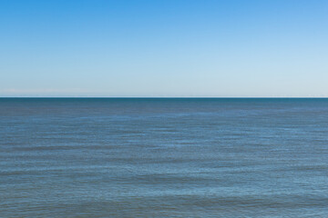 A view over the ocean at Eastbourne, on a sunny day