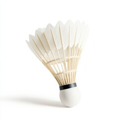 Badminton Shuttlecock Isolated on White Background