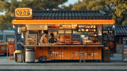 Korean BBQ on Wheels: An Exciting Food Truck Adventure with Grilled Meats and Flavorful Sauces for Food Lovers