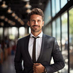 Un guardaespaldas masculino hispano de unos 30 años