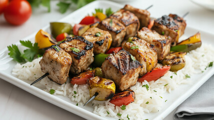 Juicy Turkish Dja Kebabs on Skewers
