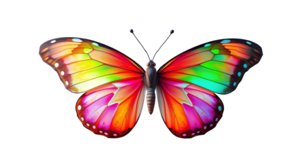 Photo of colorful butterfly isolated on transparent background.png
