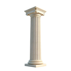 Obraz premium Photo of Greek column isolated on transparent background.png