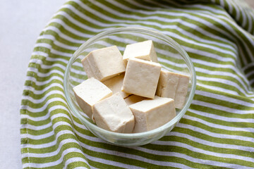 Soy tofu cubes, Tofu soy bean curd