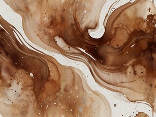 chocolate dripping on white,background with watercolor, illustration of abstract background with illuminated green and glowing sparks on dark backdrop,underwater view of a cave