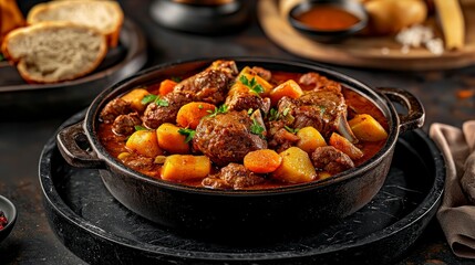 Lamb tajine delight traditional moroccan cuisine home kitchen food photography cozy setting gourmet experience