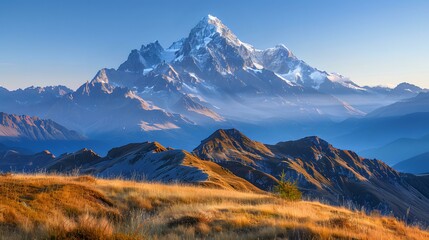 Obraz premium Majestic Mountain Peak