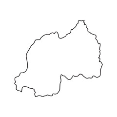 Rwanda Map Icon