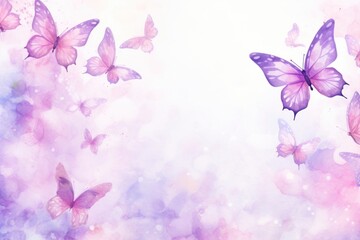 Watercolor colorful butterfly background purple backgrounds outdoors.