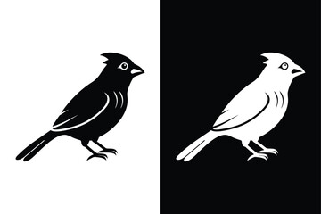 Cardinal Silhouette Vector Perfect for Logos and Artwork.