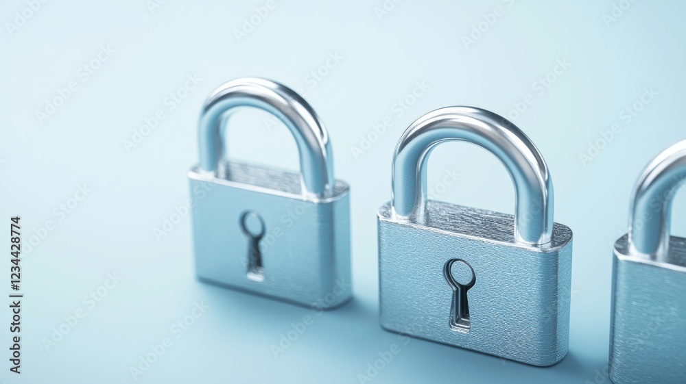 Poster virtual network security with encrypted protocols and secure lock representation