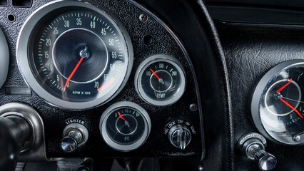 Tachometer in a car